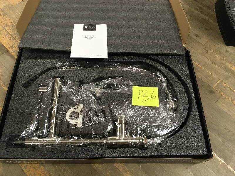 lot 136 image: Kraus Kitchen Faucet Single Lever Sprial Spring Kitchen Faucet - Open Box
