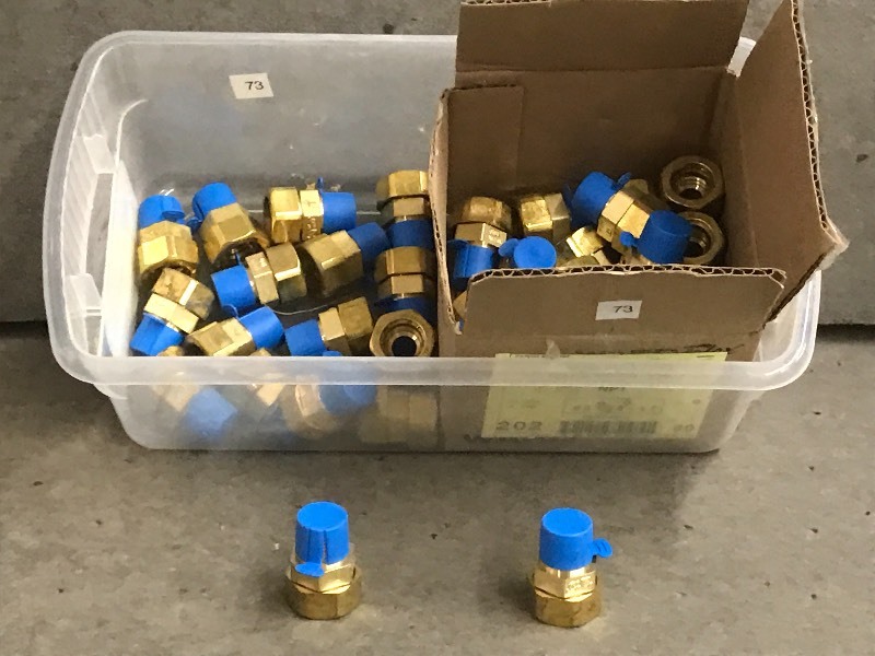 lot 73 image: (37) 12 Wardflex Gas Fittings ...