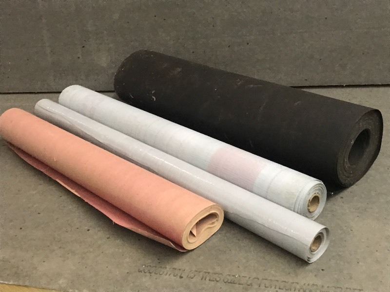 lot 76 image: Partial Rolls Of Roof Felt, Synthet...