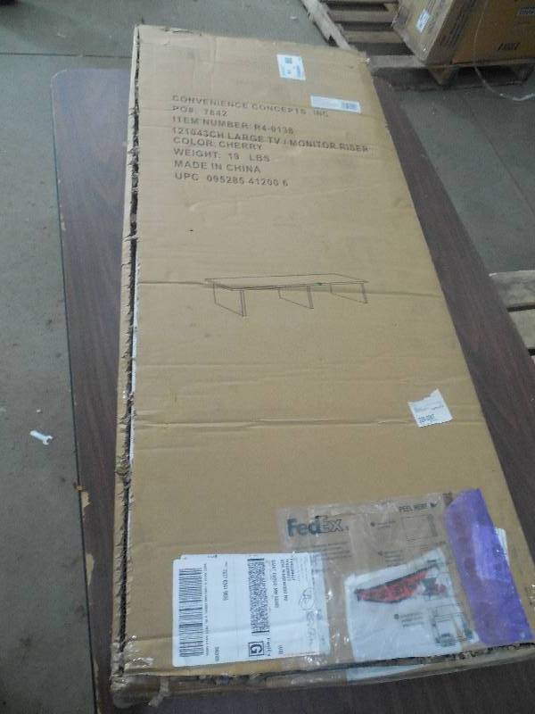 lot 59 image: Convenience Concepts Large Monitor Riser - Cherry