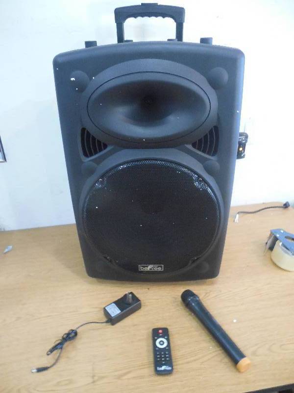 lot 71 image: beFree Sound Bluetooth Powered Portable PA Party Speaker