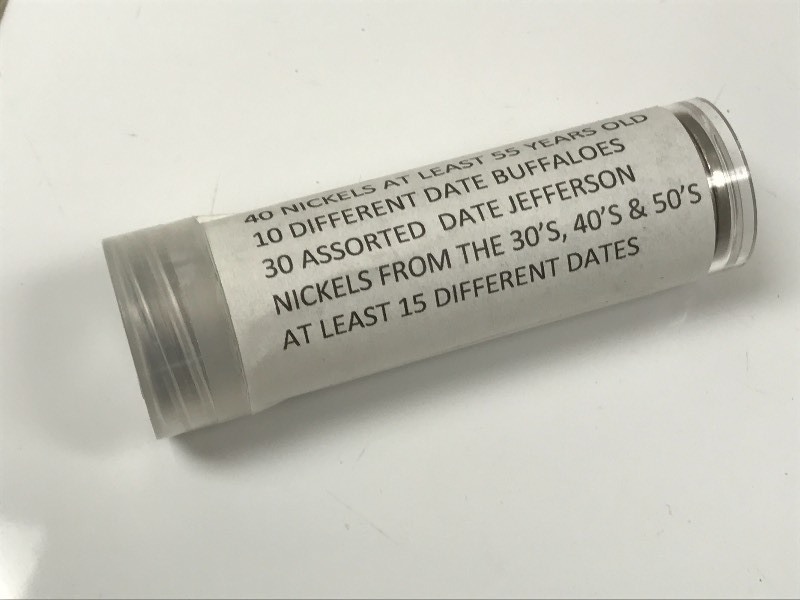 (1) Roll Of (50) Jefferson Nickels...