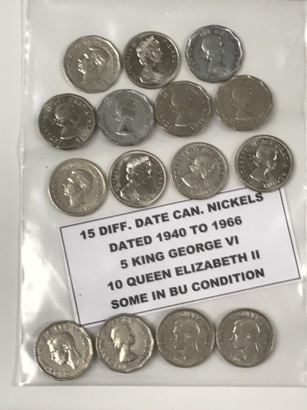 (15) Different Date Canadian Nickel...