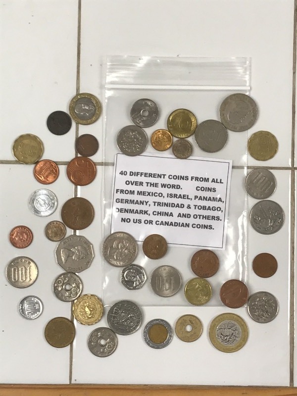 (40) Different Coins From All Over ...