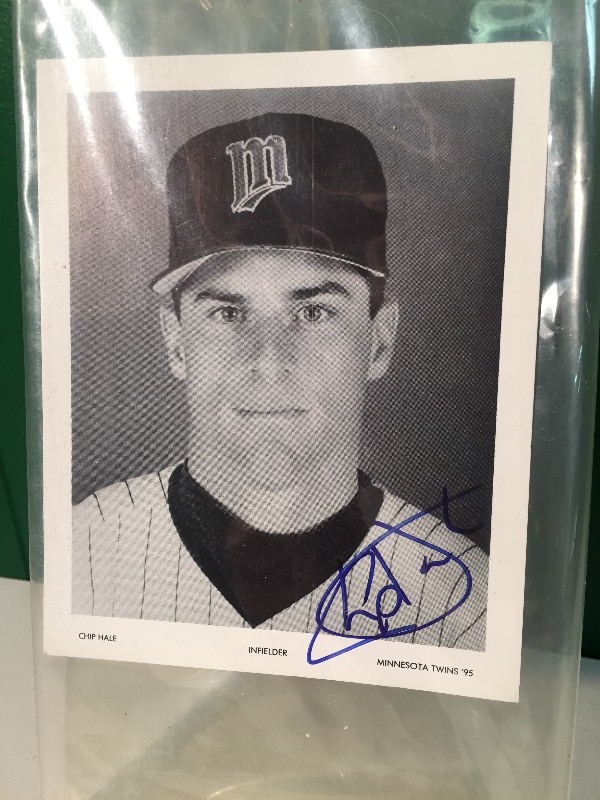 Chip Hale Minnesota Twins Autographed Picture