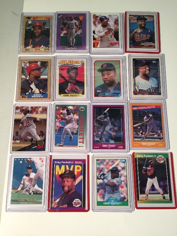 16 Kirby Puckett Baseball Cards