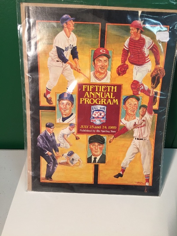 50th Annual Hall of Fame Program 1989