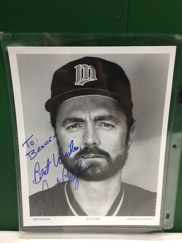 Bert Blyleven Autographed Photo Minnesota Twins