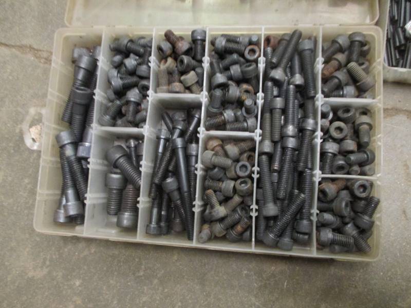 lot 107-1 image: Hardware Organizers wMisc Hardware (see pics)
