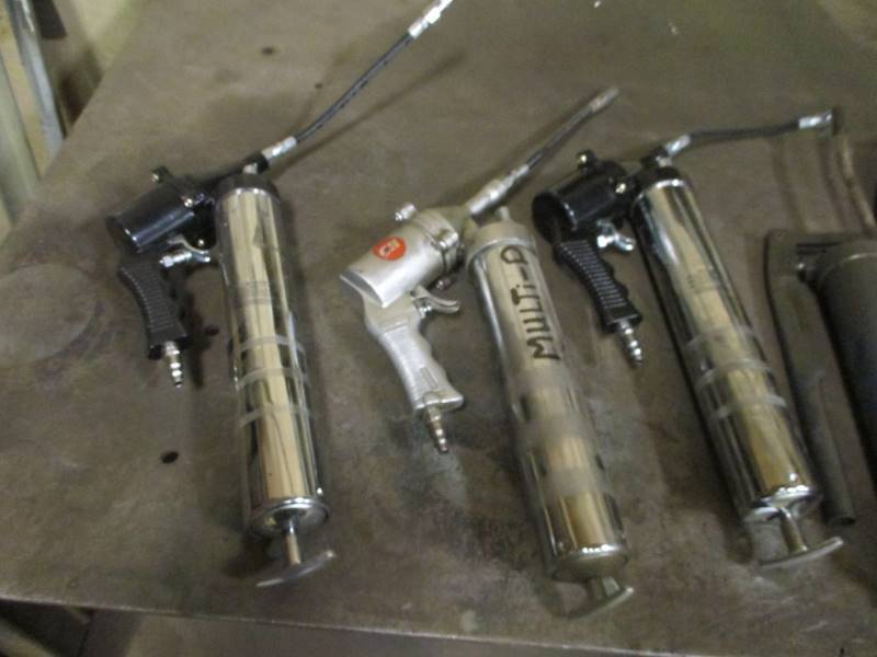 lot 108 image: (7) Grease Guns
