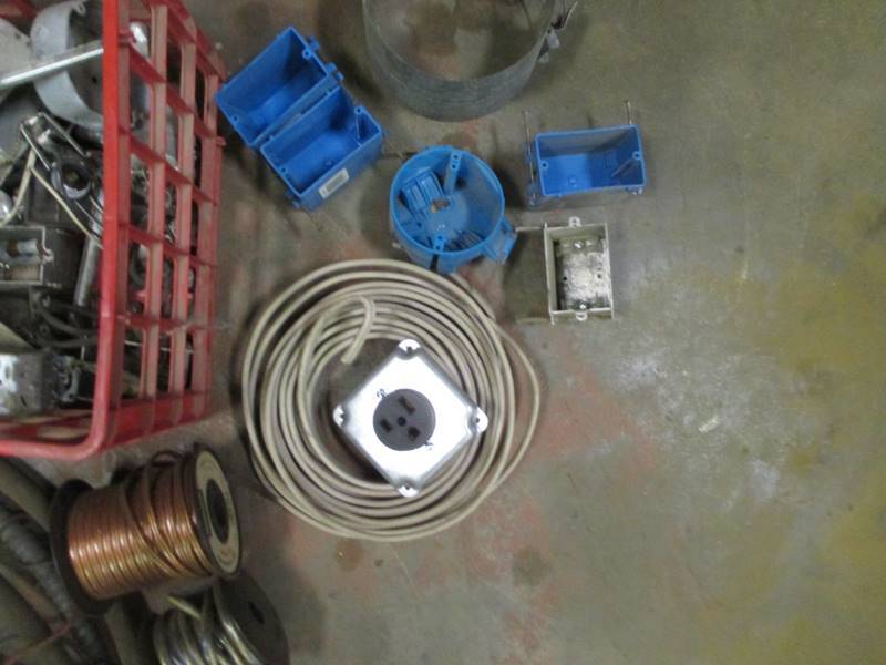 lot 113 image: Large Lot of Electrical Supplies & Wire
