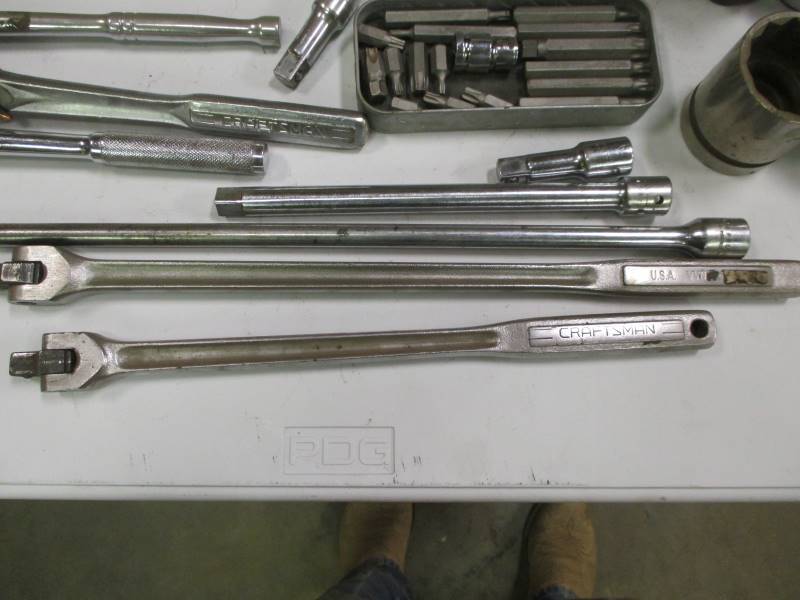 lot 131 image: 12 Drive Sockets Ratchets & Extensions