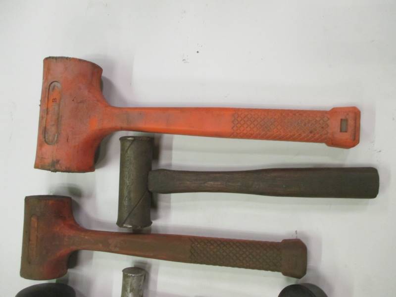 lot 157 image: (7) Dead Blow Hammers