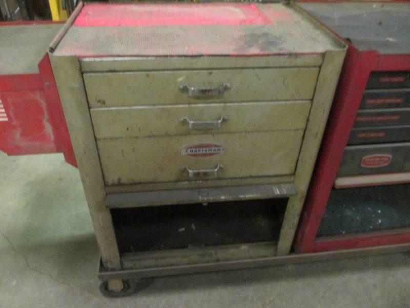 lot 21 image: (2) Toolboxes wAngle Frame on Wheels