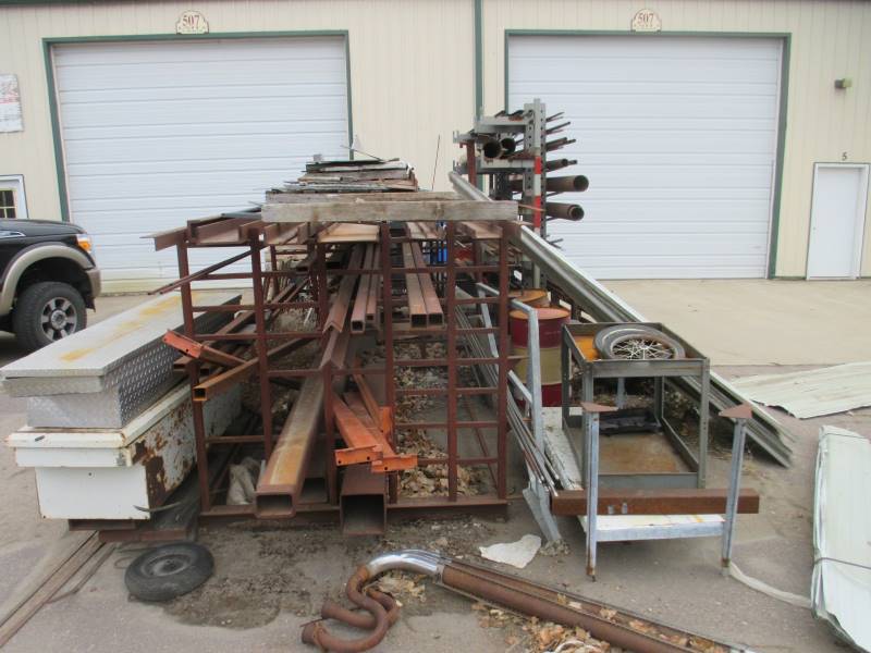 lot 10-1 image: Steel Rack Only (No Contents)