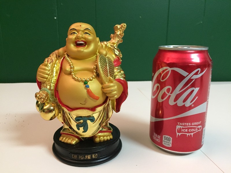 lot 25 image: Golden Happy Buddha