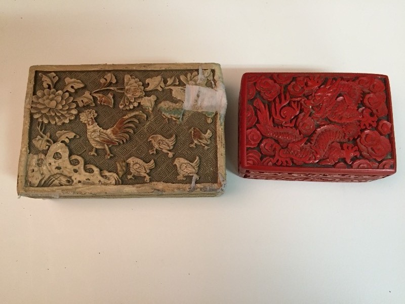 lot 42 image: Asian Cinnabar Boxes