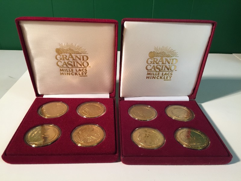 lot 99 image: Grand Casino $5 Coin Sets