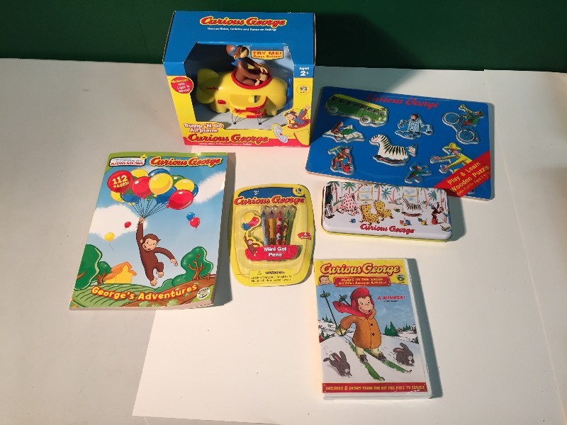 lot 115 image: Curious George Toys NEW