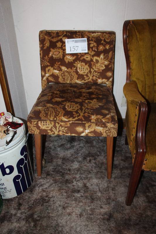 lot 157 image: Uphostered Armless Sitting Chair