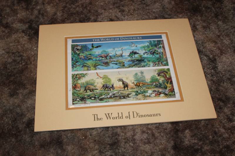 lot 133 image: The World of Dinosaurs Framed Wall Art