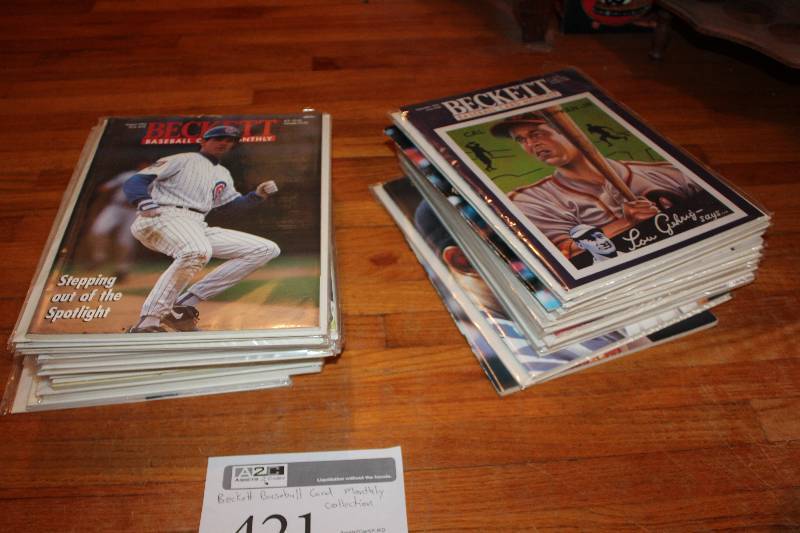 lot 421 image: Beckett Baseball Card Monthly Collection