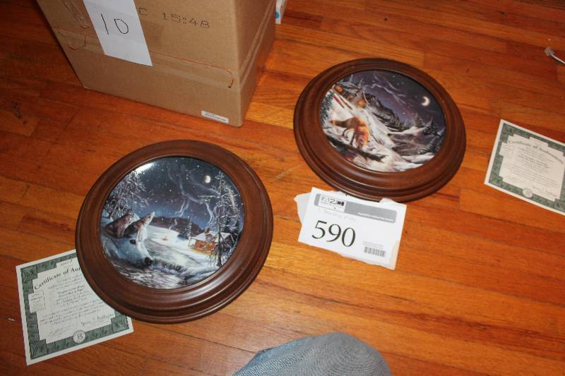 lot 590 image: Lot of (2) A Hidden World by D.L. Rusty Rust Decorative Collectors Plates w Certificates