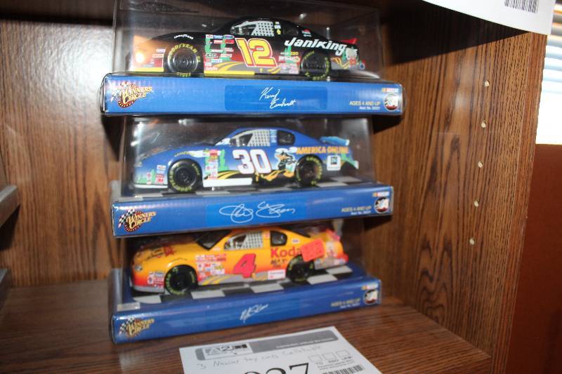 lot 1027 image: Lot of (3) 118 NASCAR Die-Cast Cars - #12, #30, #4