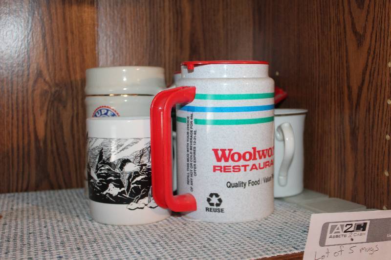 lot 365 image: Lot of (5) Travel Theme Mugs