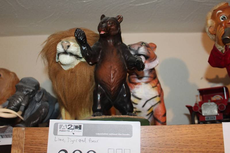 lot 388 image: Animal Figures - Lion, Tiger, Bear