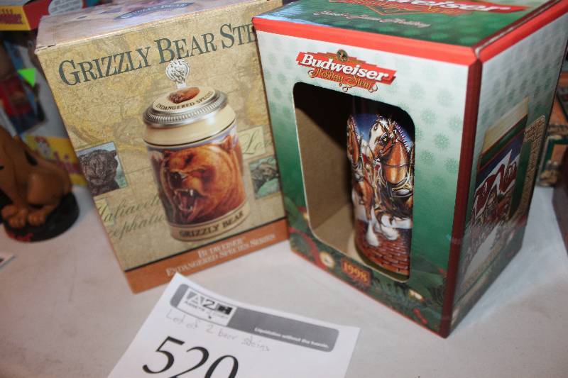 lot 520 image: Lot of (2) Beer Steins
