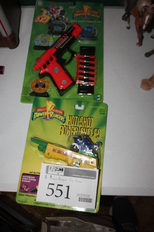 lot 551 image: Power Rangers Toy Guns