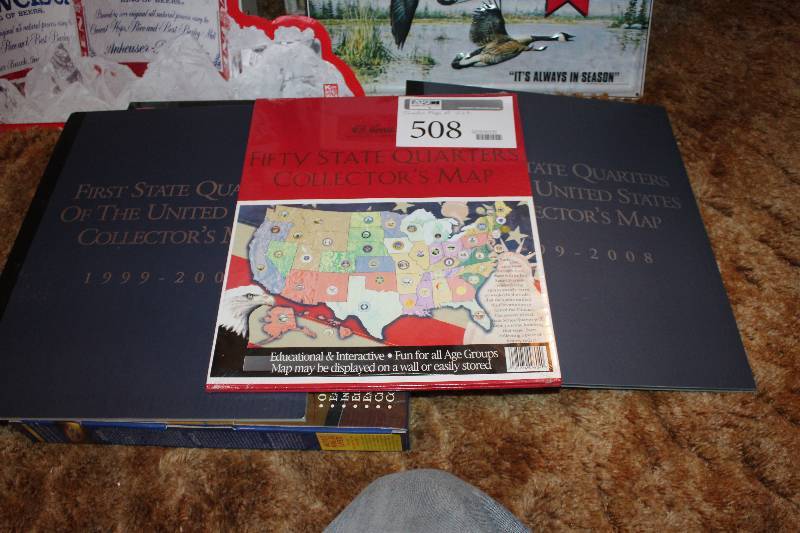 lot 508 image: First State Quarters Collectors Map
