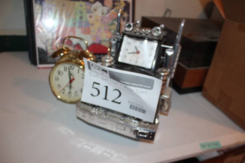 lot 512 image: Lot of (2) Clocks - Table Semi, Alarm
