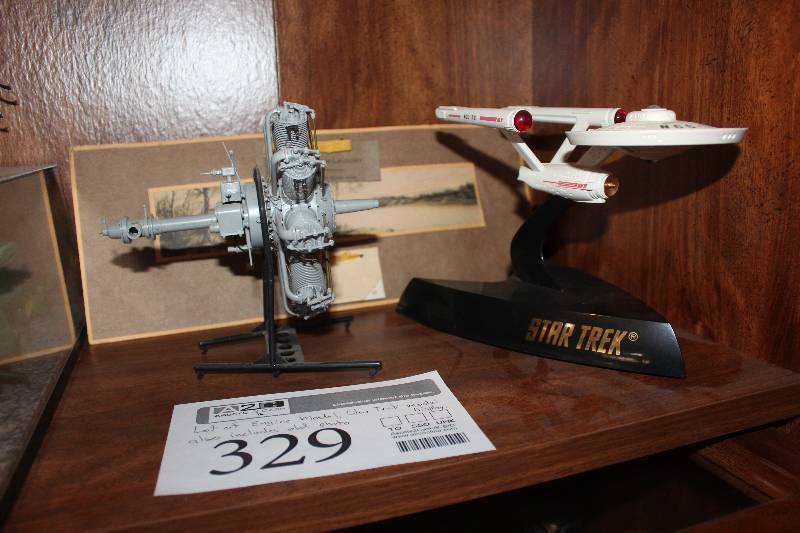 lot 329 image: Star Trek Model, Engine Model, Old Photo
