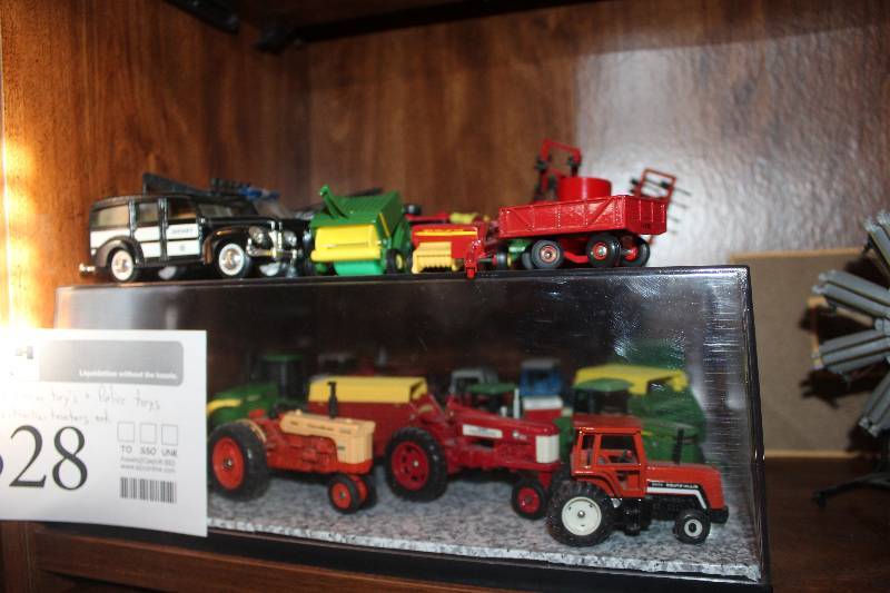lot 328 image: Toy Trucks, Cars, Police, Farm Equipment