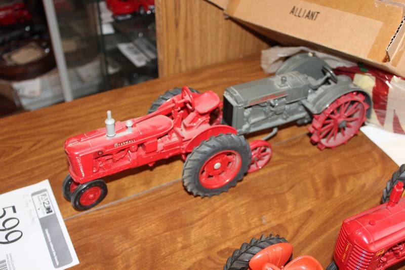 lot 599 image: Lot of (2) Toy Tractors - Farmall, Case
