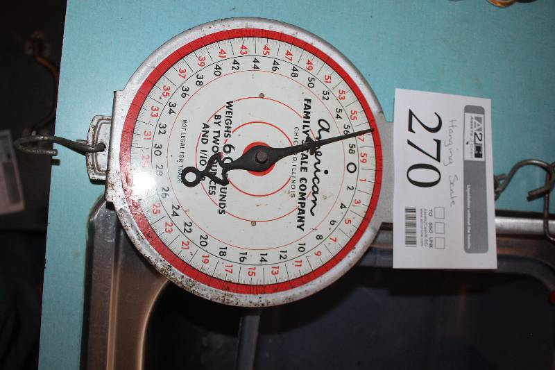lot 270 image: American Family Scale Company Hanging Scale