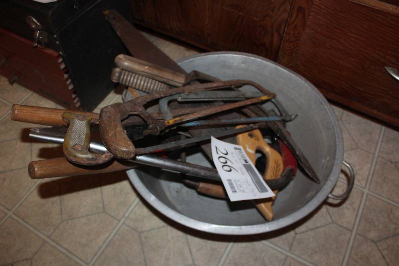 lot 266 image: Hand Tools - Hand Saws, Hand Drill, Shears