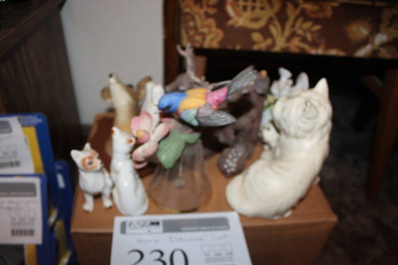 lot 230 image: Figurines - Dogs, Birds