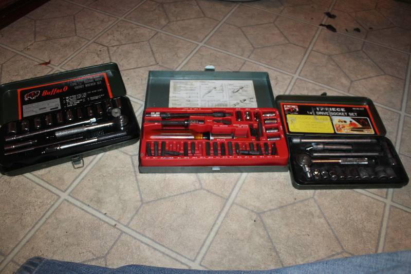 lot 280 image: Lot of (3) Tool Box Sets - 2-Socket Set, Driver Set