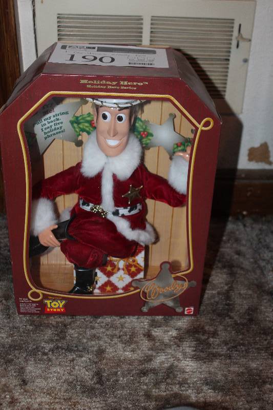 lot 190 image: Toy Story Woody Christmas Doll