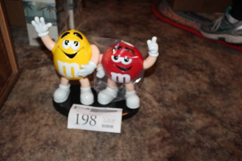 lot 198 image: Lot of (2) M&M Candy Figure Dispensers