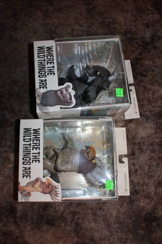 lot 215 image: Lot of (2) Where The Wild Things Are Action Figures - Emil, Bernard