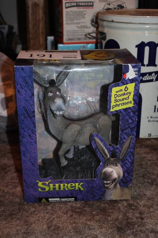 lot 191 image: Shrek Donkey Talking Doll