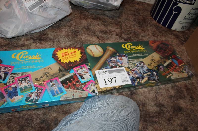lot 197 image: Lot of (2) Classic Baseball Board Games