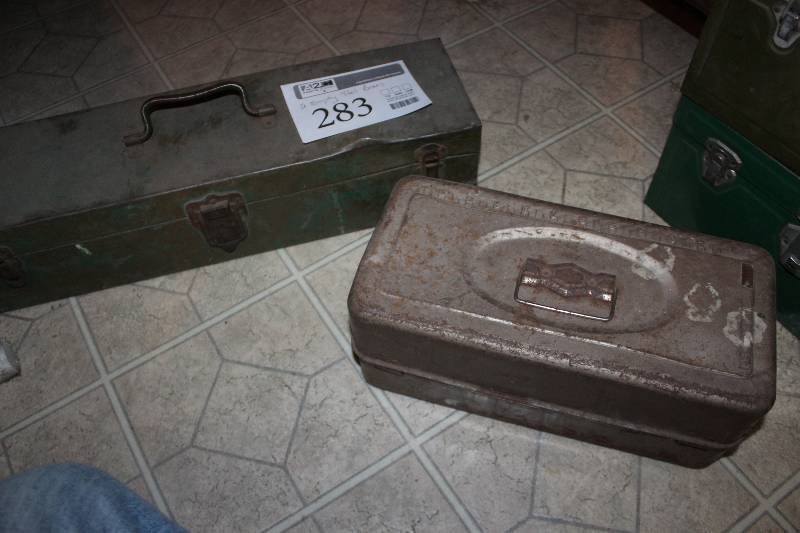 lot 283 image: Lot of (2) Empty Tool Boxes