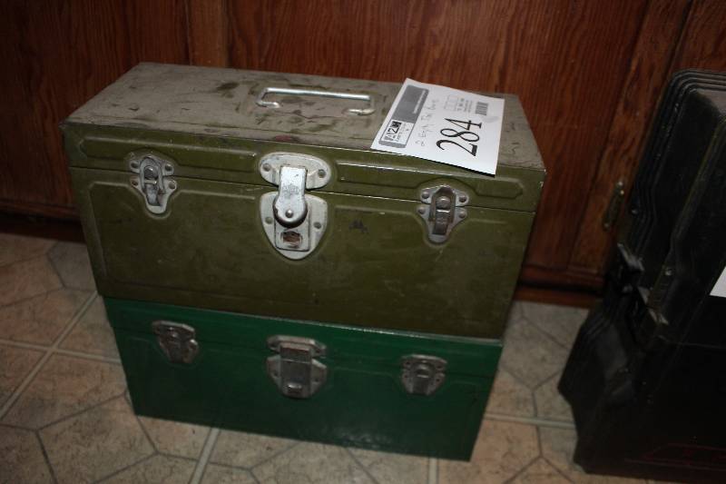 lot 284 image: Lot of (2) Empty Tool Boxes