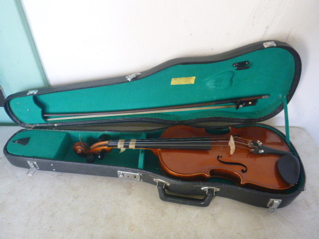lot 60 image: Violin with Bow