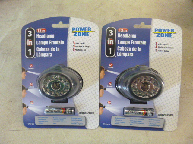 lot 70 image: 2 Power Zone LED Headlamps